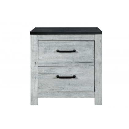 GF Ozark Gray Wash/Charcoal Queen Bed