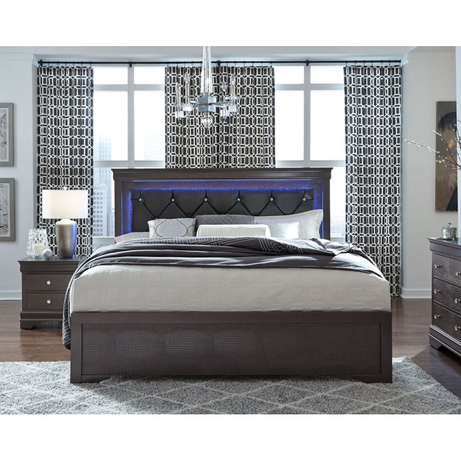 GF Pompei Bed Group With Led