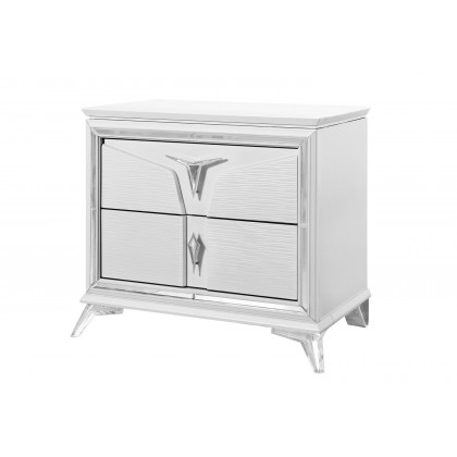 GF - Romo White Nightstand