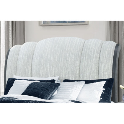 GF Rowan Gray Upholstered Bed, Rowan/Tatum Gray Queen Bed Group Storage