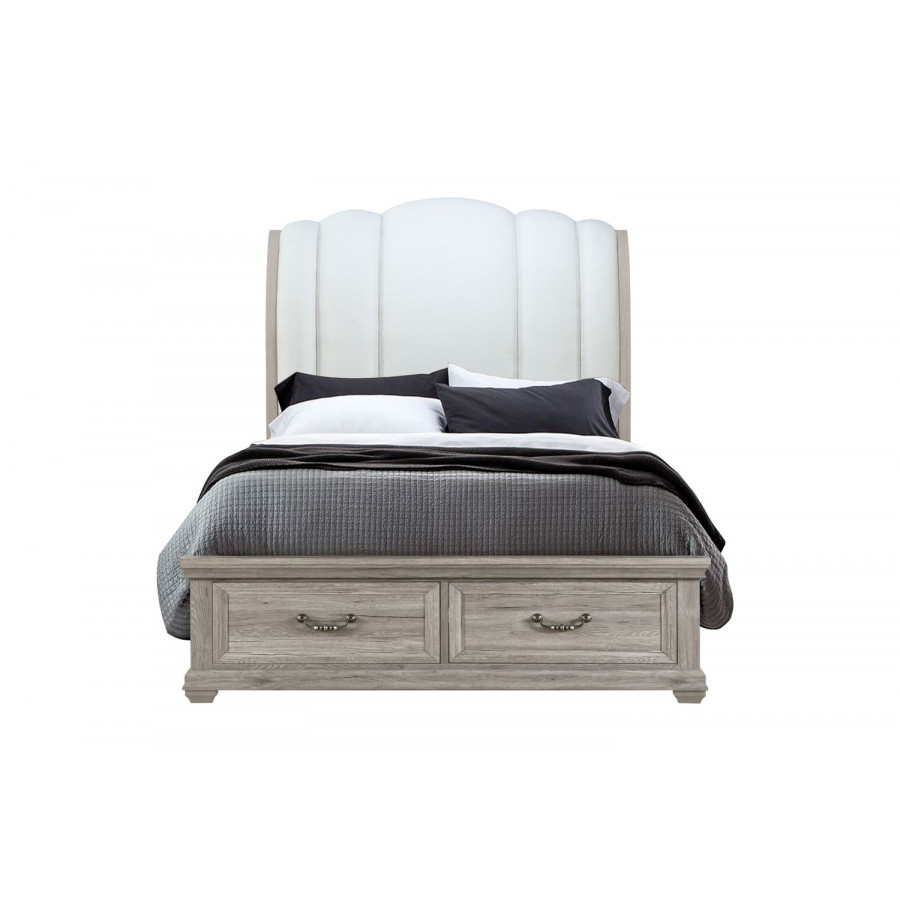 GF Rowan/Tatum Natural Storage Queen Bed Storage
