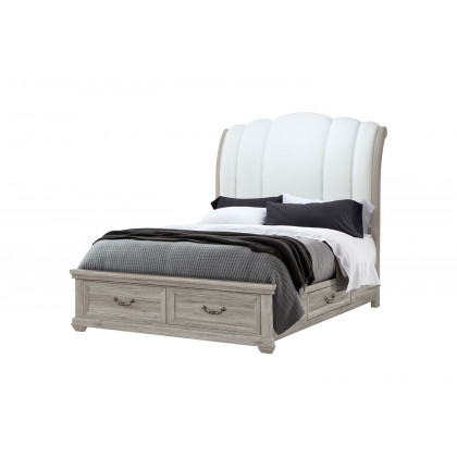 GF Rowan/Tatum Natural Storage Queen Bed Storage