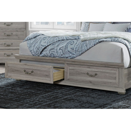 GF Rowan/Tatum Natural Storage Queen Bed Group Storage