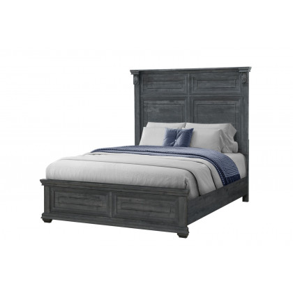 GF Rowan/Tatum Gray Non-Storage, Tatum Gray Panel Bed Queen Bed w/Out Storage