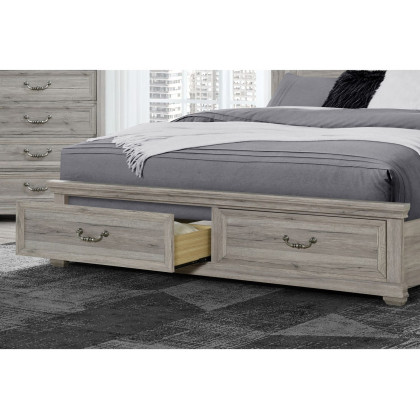 GF Rowan/Tatum Natural Storage, Tatum Natural Panel Bed King Bed Storage