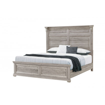 GF Rowan/Tatum Natural Non-Storage, Tatum Natural Panel Bed Queen Bed w/ Out Storage