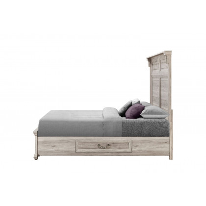 GF Rowan/Tatum Natural Storage, Tatum Natural Panel Bed Queen Bed Storage