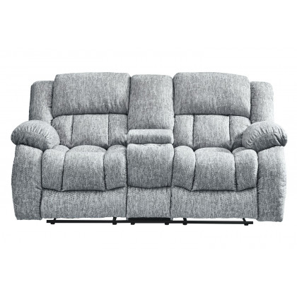 GF U250 Gray Reclining Sofa/Console Reclining Loveseat