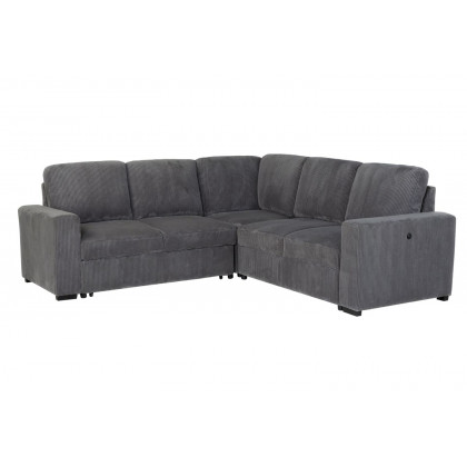 GF U2660 Gray Sectional Without Chaise and Without Pull Out Sofa Bed
