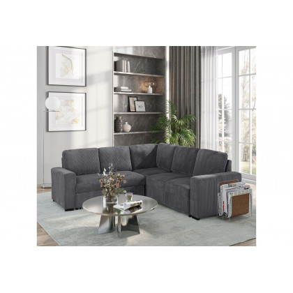 GF U2660 Sectional Without Chaise and With Pull Out Sofa Bed