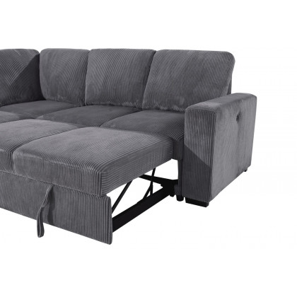 GF U2660 Sectional Without Chaise and With Pull Out Sofa Bed