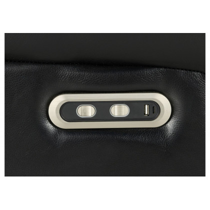 GF - U5050 Blanche Charcoal/Blanche Black Power Power Reclining Sofa