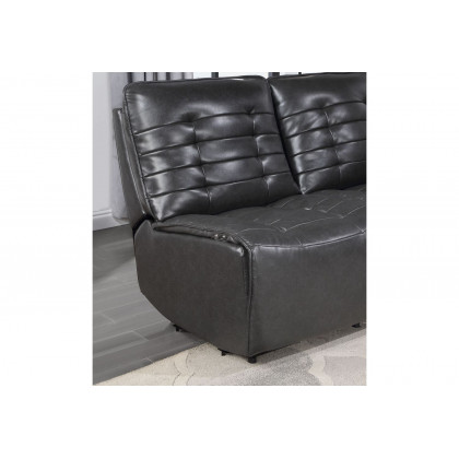 GF U6066 Cream Modular Sectional (Left Arm Facing Power Rec, Power Armless Rec, Wedge, Chair, Right Arm Facing Power Rec)
