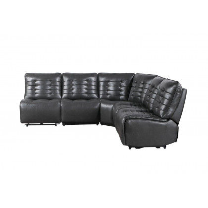 GF U6066 Cream Modular Sectional (Left Arm Facing Power Rec, Power Armless Rec, Wedge, Chair, Right Arm Facing Power Rec)
