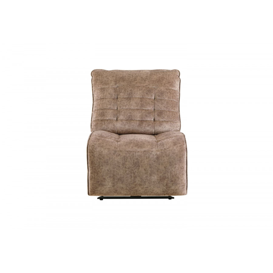 GF U6066 Domino Smoke Modular Power Armless Recliner