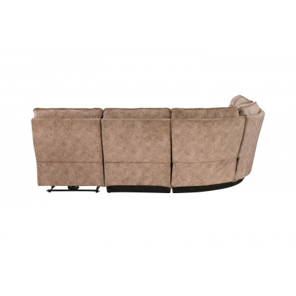 GF U6066 Domino Smoke Modular Power Armless Recliner