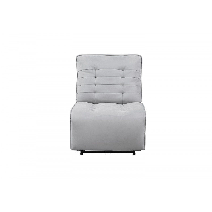 GF U6066 Gray Modular Power Armless Recliner