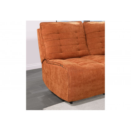 GF U6066 Rust Modular 3 Power Sofa Includes 3 Pwr Ar