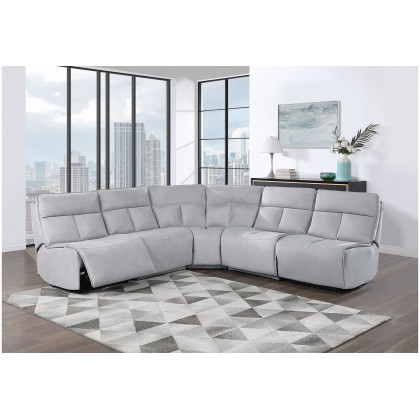 GF U8088 Gray Modular 3 Power Sofa Includes 3 Pwr Ar