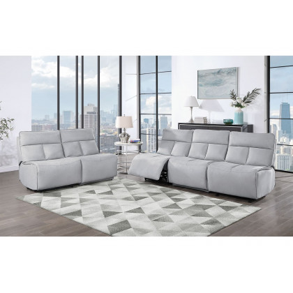 GF U8088 Gray Modular 3 Power Sofa Includes 3 Pwr Ar
