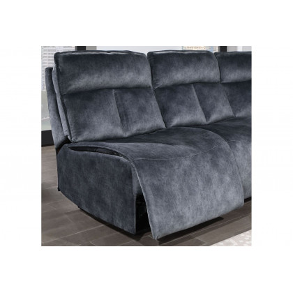 GF U8088 Gray Modular Sofa (Power Armless Rec, Chair, Chair Power Armless Rec) With Loveseat (Power Armless Rec, Power Armless Rec and Ag)