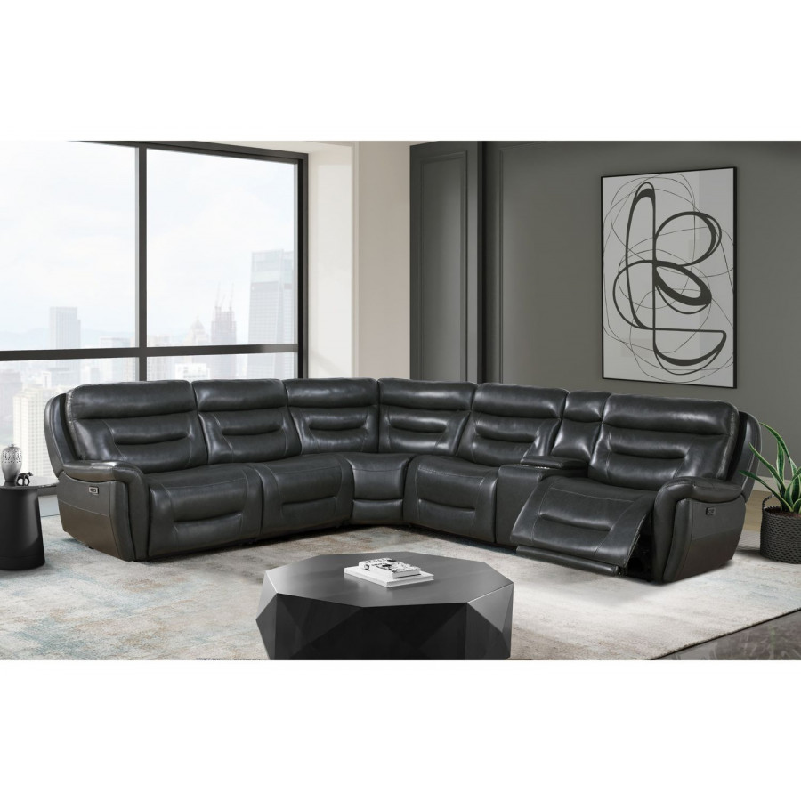 GF U8522 Blanche Charcoal Sectional