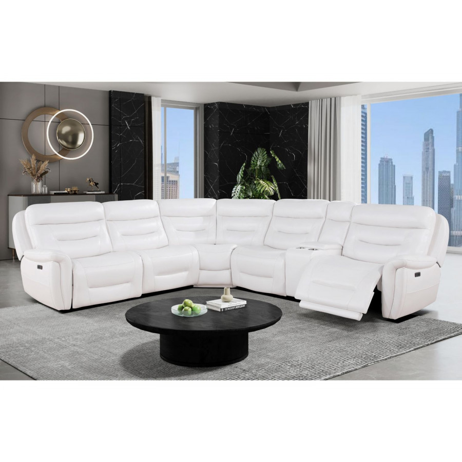 GF U8522 Blanche White Sectional