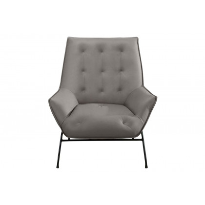 GF U8933 Light Accent Chair 100% Top Grain Leather All-Around