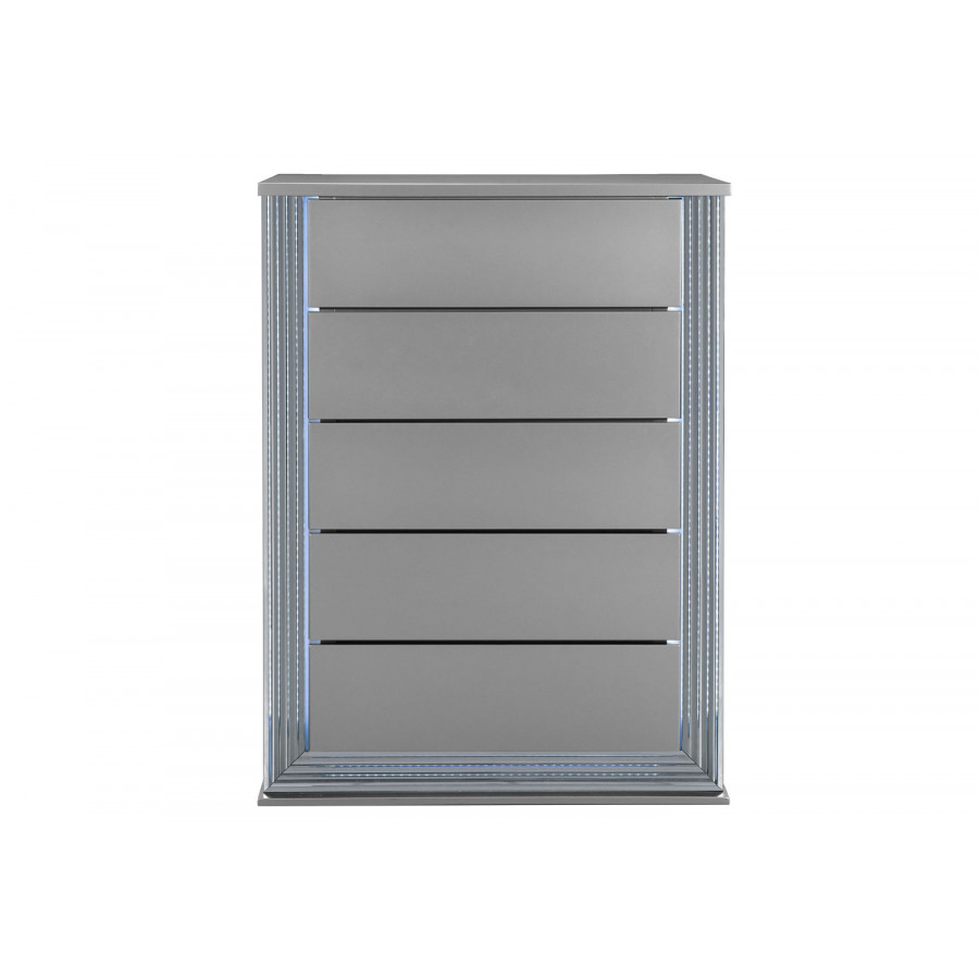 GF Ylime Smooth Silver Chest With Led