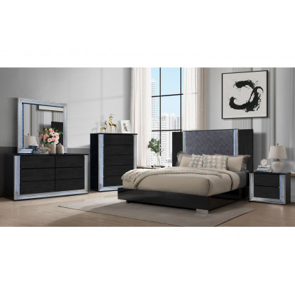 GF Ylime Wavy Bed With Led