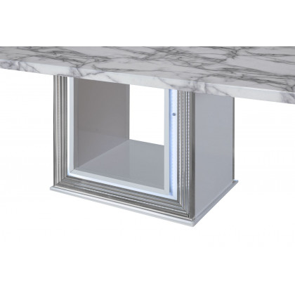 GF - Ylime White Marble Dining Table Dining Table