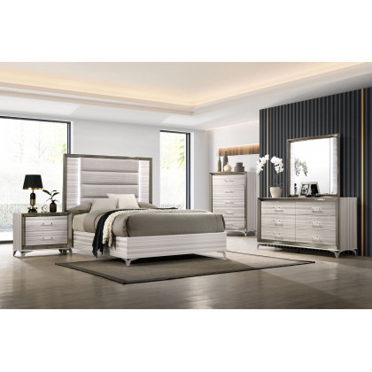 GF Zambrano Queen Bed With Led