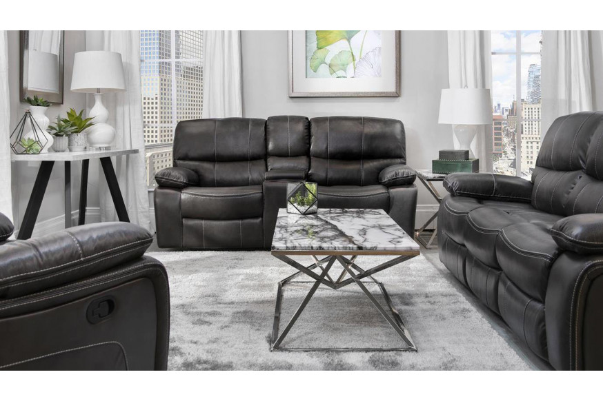 GF™ U0040 Living Room Set - Gray/Black