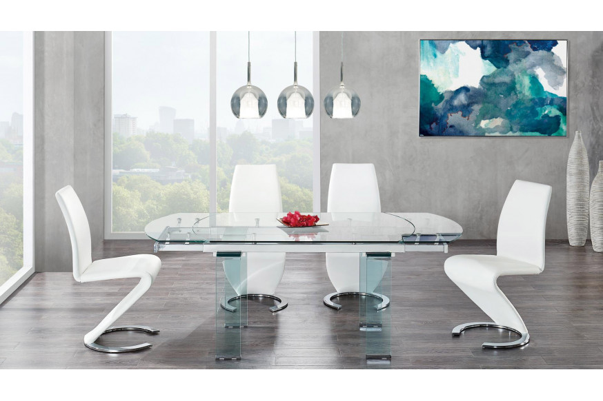 GF™ D2160 Dining Room Set with D9002 Chairs - White