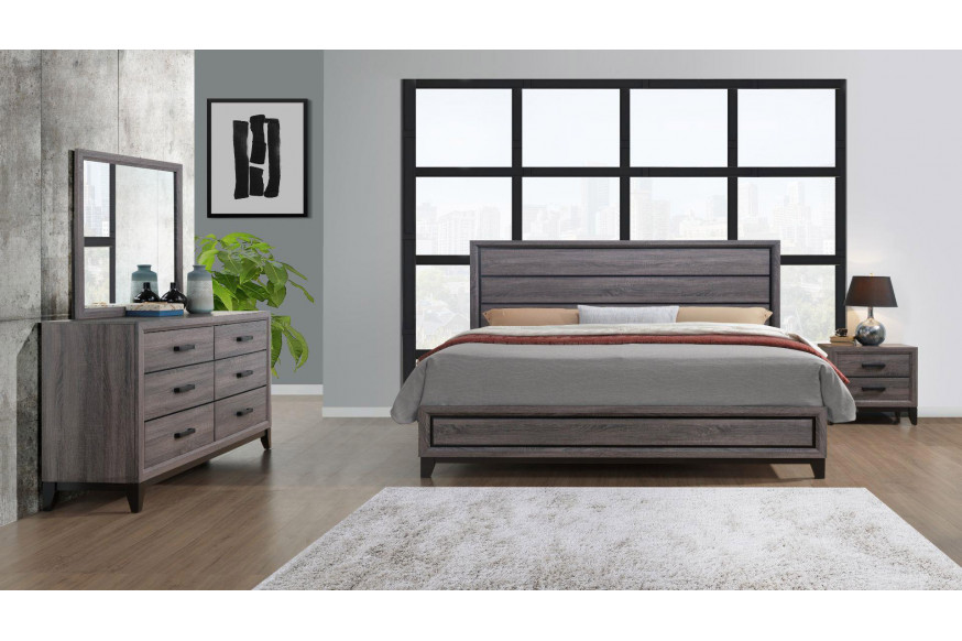 GF™ Kate Bed Group Collection - Foil Gray, Full Size