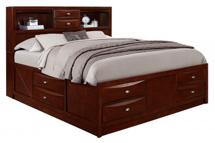 GF™ Linda Bed Group Collection - Merlot, King Size