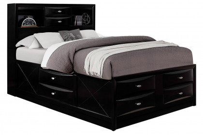 GF™ Linda Bed Group Collection - Black, Full Size