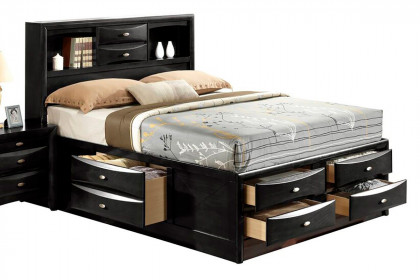 GF™ Linda Bed Group Collection - Black, King Size
