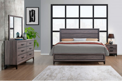 GF™ Kate Bed - Foil Gray, Queen Size