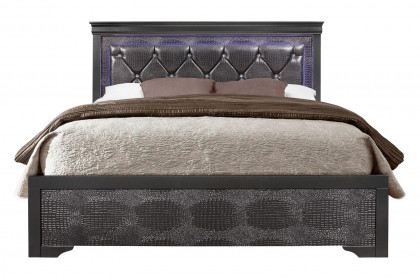 GF™ Pompei Bed Group Collection - Metallic Gray, Queen Size