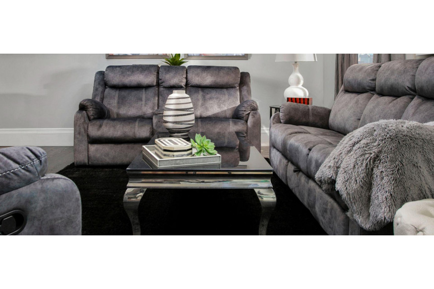 GF™ U7303 Living Room Set with Glider Recliner - Granite