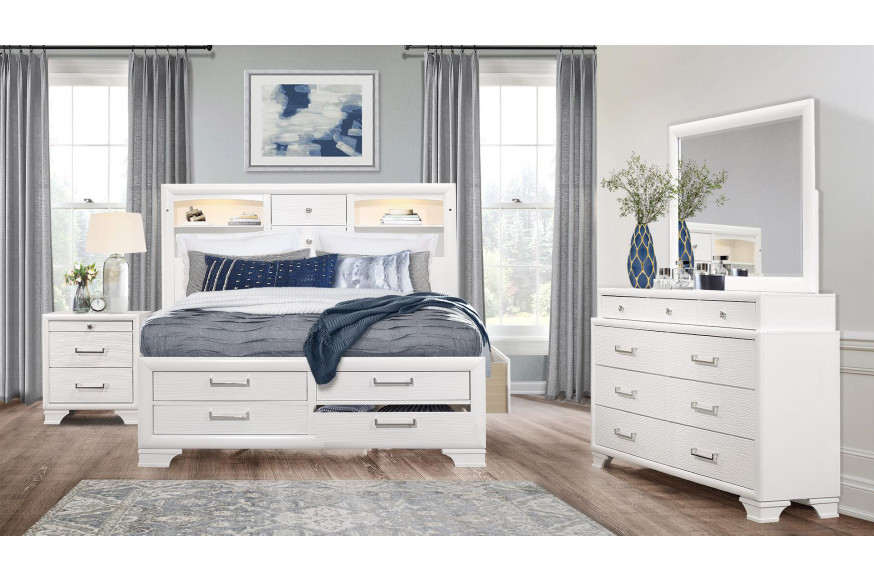 GF™ Jordyn Bed Group Collection - White, King Size