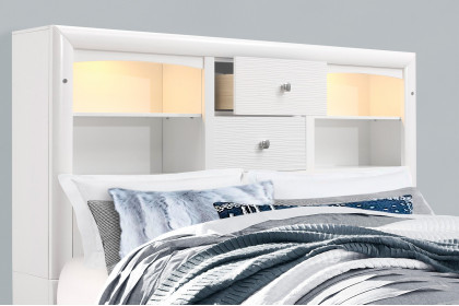 GF™ Jordyn Bed - White, Full Size