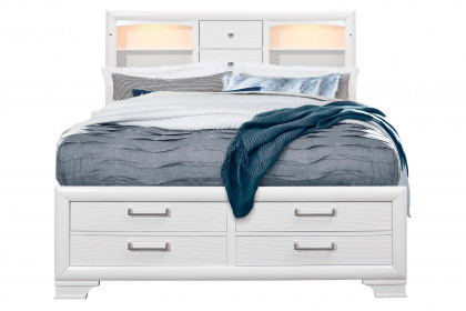 GF™ Jordyn Bed - White, Queen Size