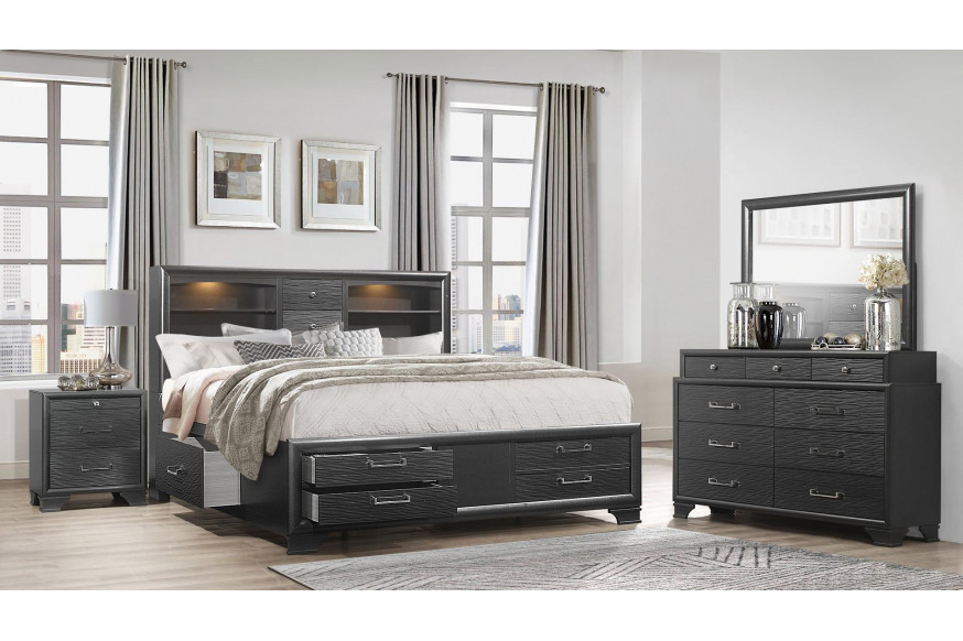 GF™ Jordyn Bed Group Collection - Gray, Full Size