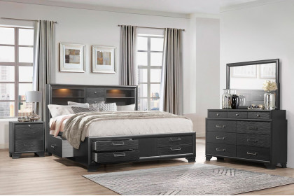 GF™ Jordyn Bed - Gray, Full Size