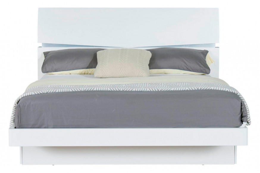 GF™ Aurora Bed - White High Gloss, Queen Size