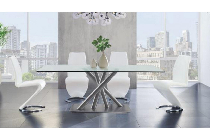 GF™ D9032 Dining Room Set with D9002 Chairs - White