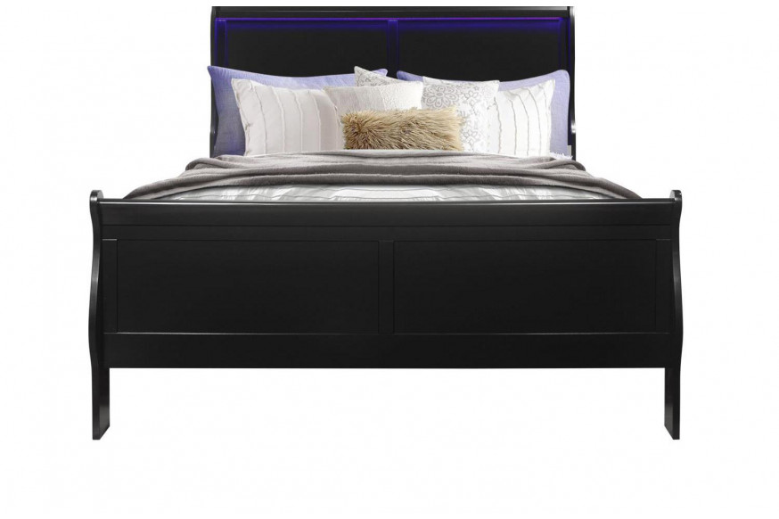 GF™ Charlie Bed - Black, Queen Size