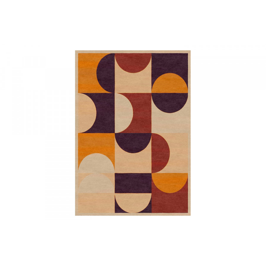 Gordian Rugs Geometric Handwoven Rug Collection 2 - Multi Color, 8" x 10"